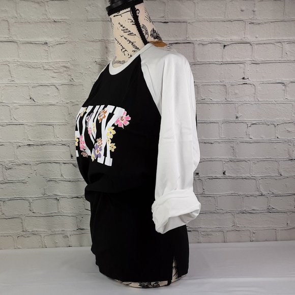 VICTORIA'S SECRET 'PINK' WILD PETAL LOGO RAGLAN TEE - Picture 4 of 16